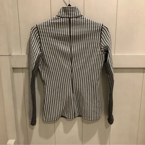 Proenza Schouler Checkered Turtleneck Zip Up - Picture 5 of 7